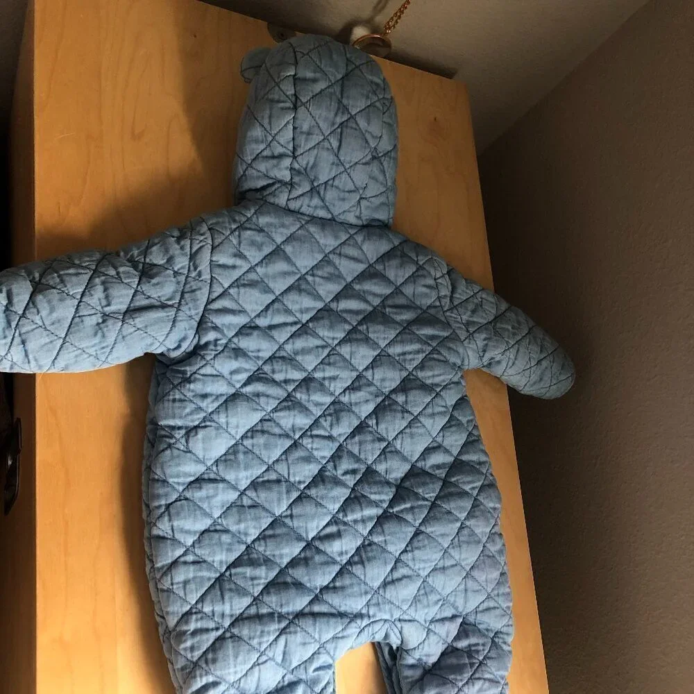 Gap Denim Bear Quilted Bunting